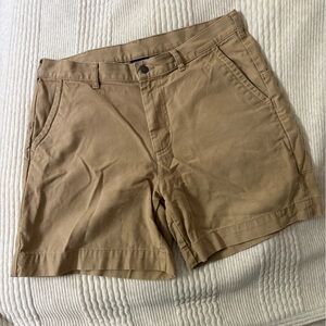 Patagonia Stand Up Organic Cotton Tan Shorts Size 35